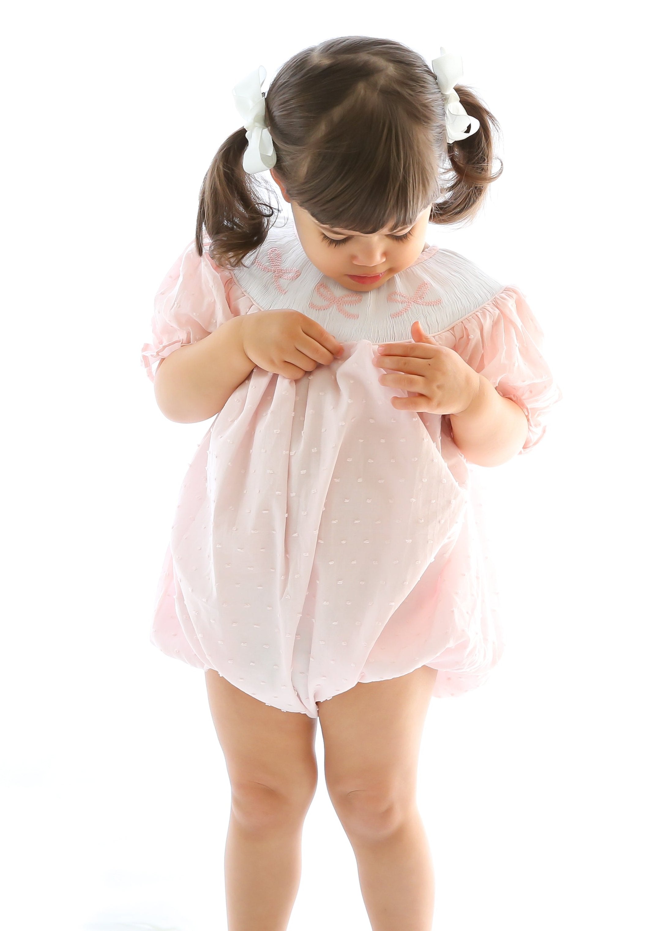 girls bubble, bow bubble, baby girls bow bubble, heirloom clothing, traditional clothing