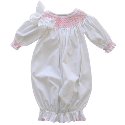 Smocked Welcome Home Gown – Heirloom Baby Co