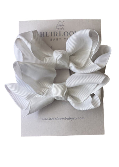 White Grosgrain Bow