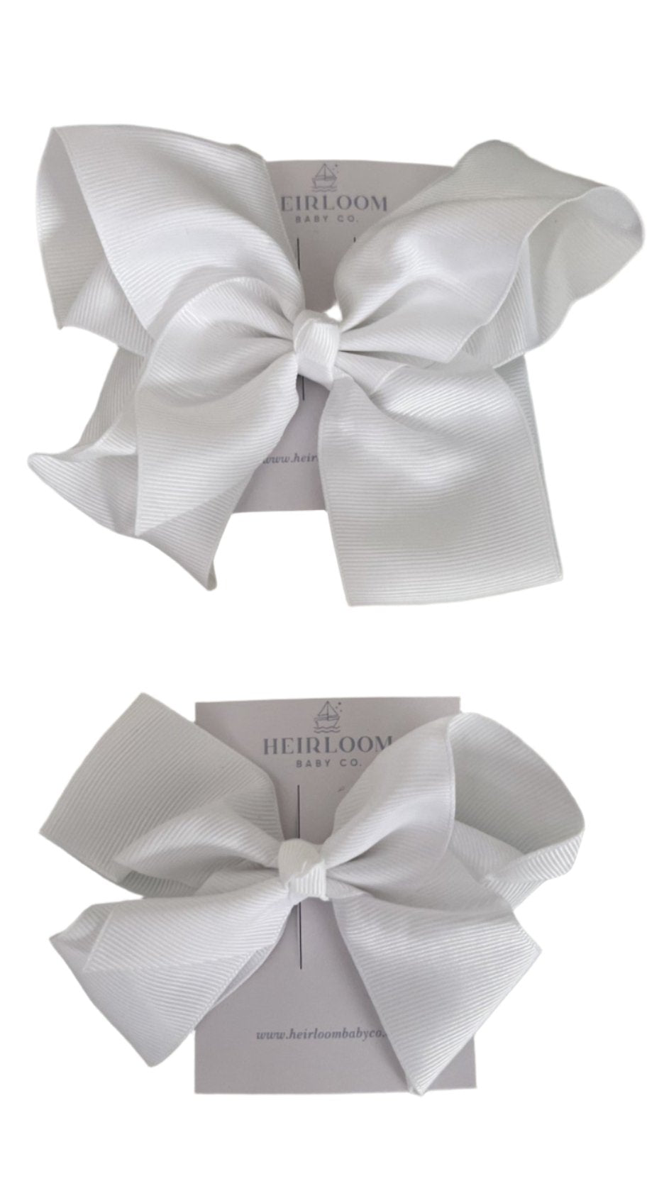 White Grosgrain Bow